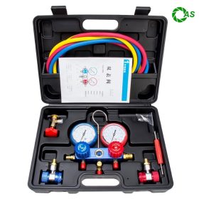 Bộ dụng cụ đồng hồ nạp ga lạnh ô tô 8 chi tiết