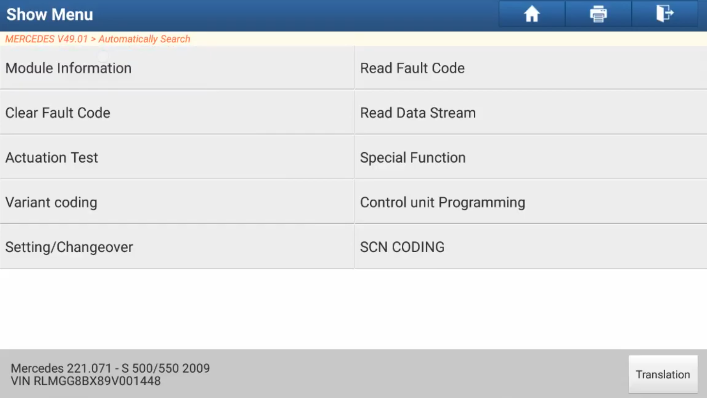 Programming Online vỉ điện hộp số TCU 722.9 Mercedes GLK300 