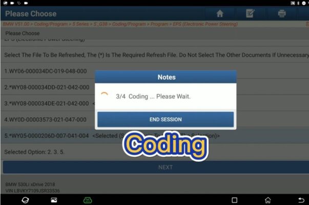 programming-eps-xe-bmw-530li-xdrive-g38-2018-bang-launch-x431-pad-7
