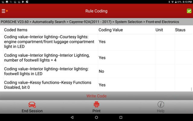 coding-ecu-porsche-cayenne-bang-launch-x431-pro-v5