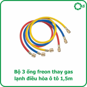Bộ 3 ống freon thay gas lạnh điều hòa ô tô 1,5m