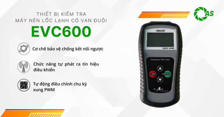 Thiết bị kiểm tra máy nén lốc lạnh có van đuôi EVC600