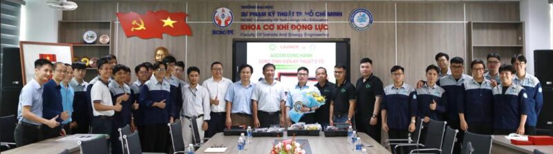 ASCOM đồng hành cùng sinh viên Kỹ thuật Ô tô – Trường Đại học Sư phạm Kỹ thuật, trao tặng và hướng dẫn sử dụng thiết bị chẩn đoán ô tô hiện đại